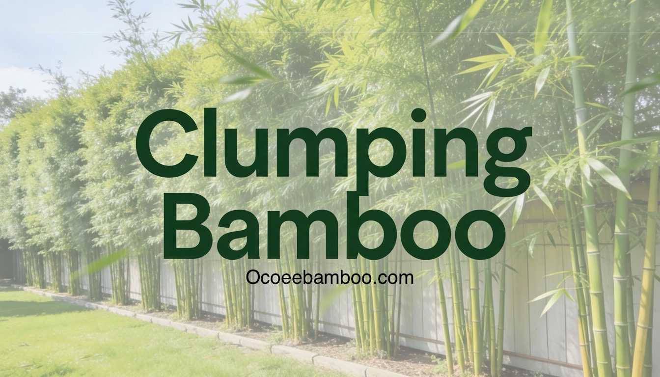 Non Invasive Clumping Bamboo